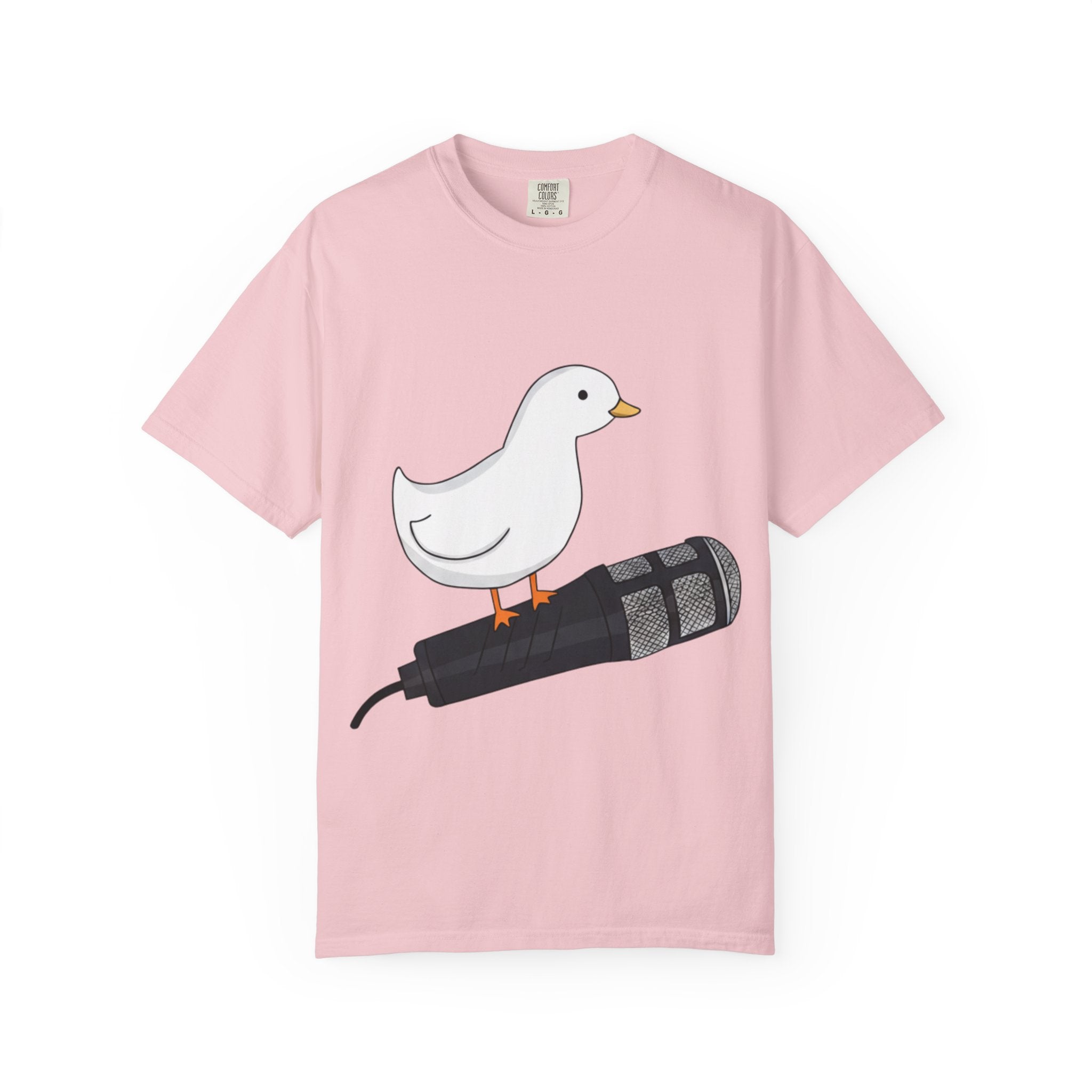 Duck on Mic T-Shirt — Cute Podcasting Tee for Hosts & Music Lovers