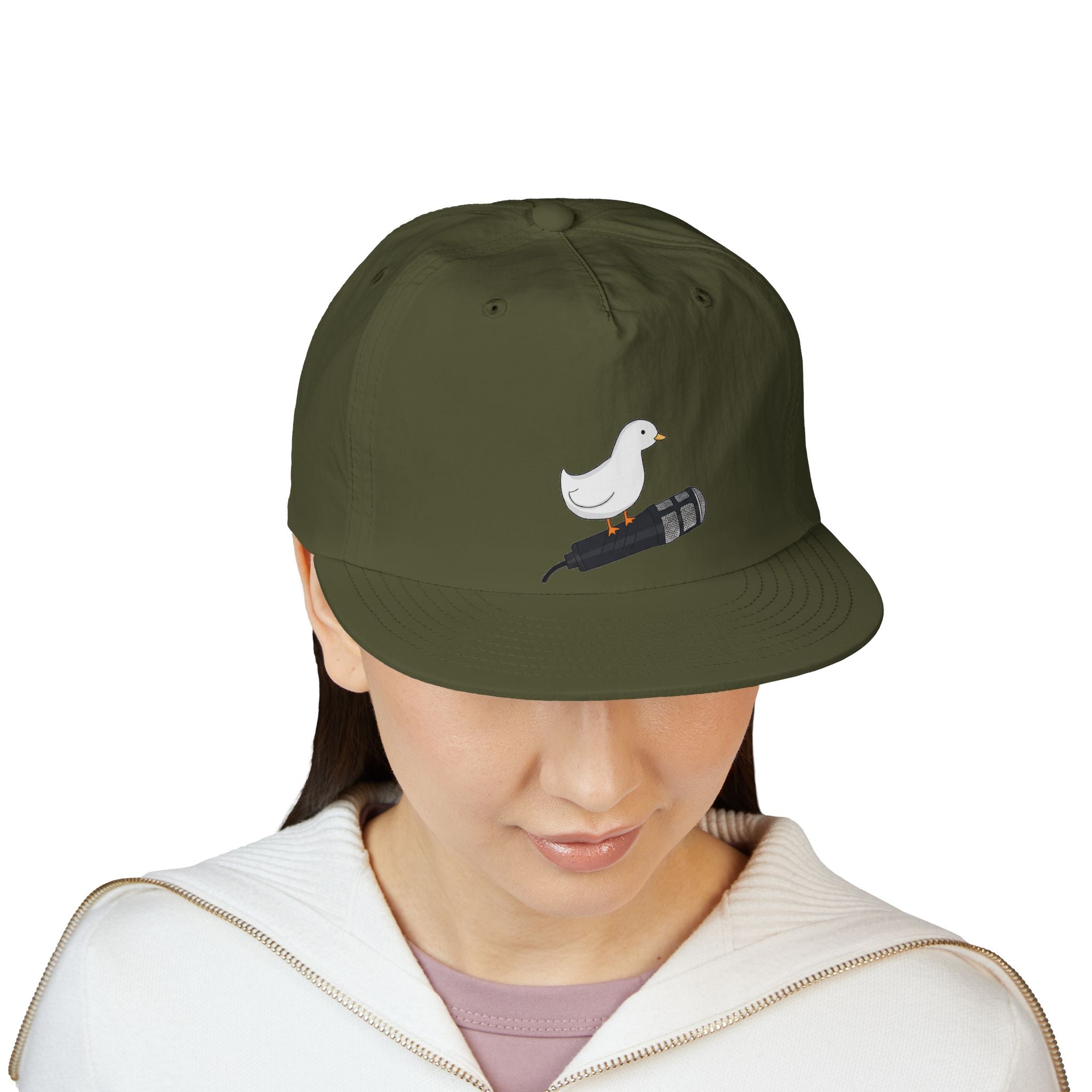 Cap — Surf Chick on Surfboard Embroidered Hat